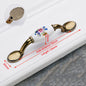 KAK Antique Bronze Ceramic Cabinet Handles Zinc Alloy Drawer Knobs Wardrobe Door Handles Morning Glory European Furniture Handle