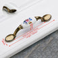 KAK Antique Bronze Ceramic Cabinet Handles Zinc Alloy Drawer Knobs Wardrobe Door Handles Morning Glory European Furniture Handle