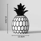 Black and White Stripe Apple Pineapple Statue Desk Decoration Ornaments Minimalism Fruits Resin Sculpture Room Aesthetics Decor