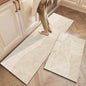 Kitchen Floor Mat Black Carpet Home Decoration Waterproof Oil-proof Leather Non-slip Area Rug Alfombra De Cocina 주방 카펫 Pvc 매트