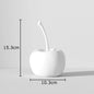 Black and White Stripe Apple Pineapple Statue Desk Decoration Ornaments Minimalism Fruits Resin Sculpture Room Aesthetics Decor