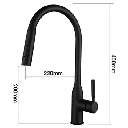 GEGVE Removable Kitchen Sink Faucet Spring Faucets Pull Out Spout Mixer Tap Hot Cold Water with Pull Down Tap Sprayer Cooking