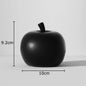 Black and White Stripe Apple Pineapple Statue Desk Decoration Ornaments Minimalism Fruits Resin Sculpture Room Aesthetics Decor