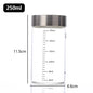 Pote de Vidro Hermético com Escala 100-500ml — Alta Borossilicato