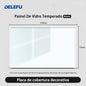 DELEFU 4*2 White Tempered Glass Brazil Standard Outlet with Double USB Type C Wall Power Socket  Switch Tuya Wifi 10A 20A
