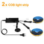 Smart Penetrable Wood COB LED Strip Touch Sensor Light 1-6 PCS 1-3m Black PCB Embedded Cabinet TV Wall Backlight Parallel Lights