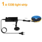 Smart Penetrable Wood COB LED Strip Touch Sensor Light 1-6 PCS 1-3m Black PCB Embedded Cabinet TV Wall Backlight Parallel Lights