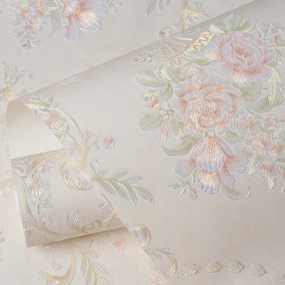 Floral Wallpaper Self-adhesive Warm Girl Bedroom 3d Thickening Wall Decoration Stickers Living Room Restaurant Sofa Background