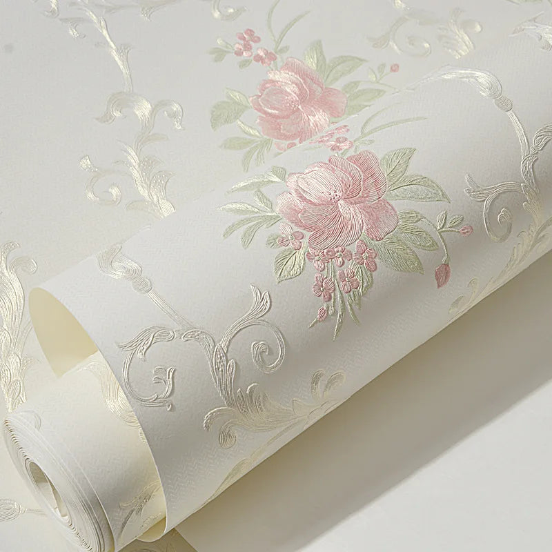 Floral Wallpaper Self-adhesive Warm Girl Bedroom 3d Thickening Wall Decoration Stickers Living Room Restaurant Sofa Background