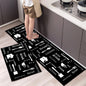 Kitchen Floor Mat Bedroom Living Room Long Bedside Area Rug Hallway Soft Washable Carpet Anti Slip Bathroom Entrance Doormat