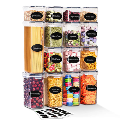 Conjunto de 200/1400/2000/12800 ml: 15 potes