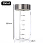 Pote de Vidro Hermético com Escala 100-500ml — Alta Borossilicato