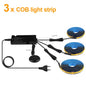 Smart Penetrable Wood COB LED Strip Touch Sensor Light 1-6 PCS 1-3m Black PCB Embedded Cabinet TV Wall Backlight Parallel Lights