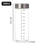 Pote de Vidro Hermético com Escala 100-500ml — Alta Borossilicato