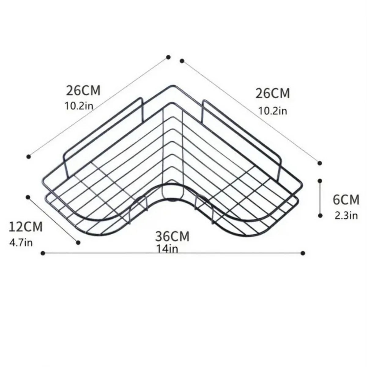 Prateleira de banheiro, rack de chuveiro, cozinha de banheiro, rack de armazenamento triangular sem perfuração, prateleira de chuveiro, suporte de rack de armazenamento de shampoo