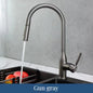 GEGVE Removable Kitchen Sink Faucet Spring Faucets Pull Out Spout Mixer Tap Hot Cold Water with Pull Down Tap Sprayer Cooking