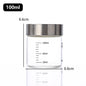 Pote de Vidro Hermético com Escala 100-500ml — Alta Borossilicato