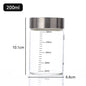 Pote de Vidro Hermético com Escala 100-500ml — Alta Borossilicato
