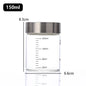 Pote de Vidro Hermético com Escala 100-500ml — Alta Borossilicato