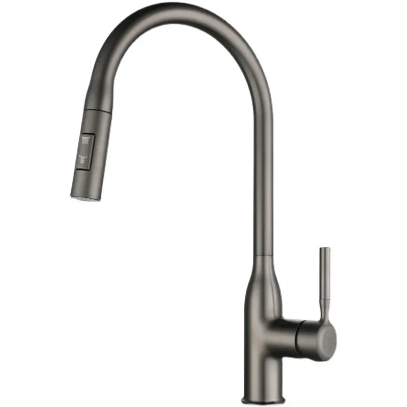 GEGVE Removable Kitchen Sink Faucet Spring Faucets Pull Out Spout Mixer Tap Hot Cold Water with Pull Down Tap Sprayer Cooking