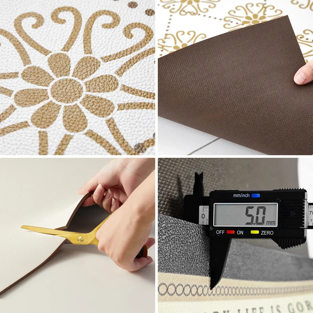 Kitchen Floor Mat Black Carpet Home Decoration Waterproof Oil-proof Leather Non-slip Area Rug Alfombra De Cocina 주방 카펫 Pvc 매트