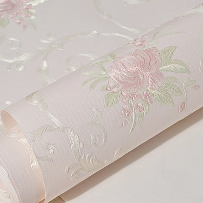 Floral Wallpaper Self-adhesive Warm Girl Bedroom 3d Thickening Wall Decoration Stickers Living Room Restaurant Sofa Background